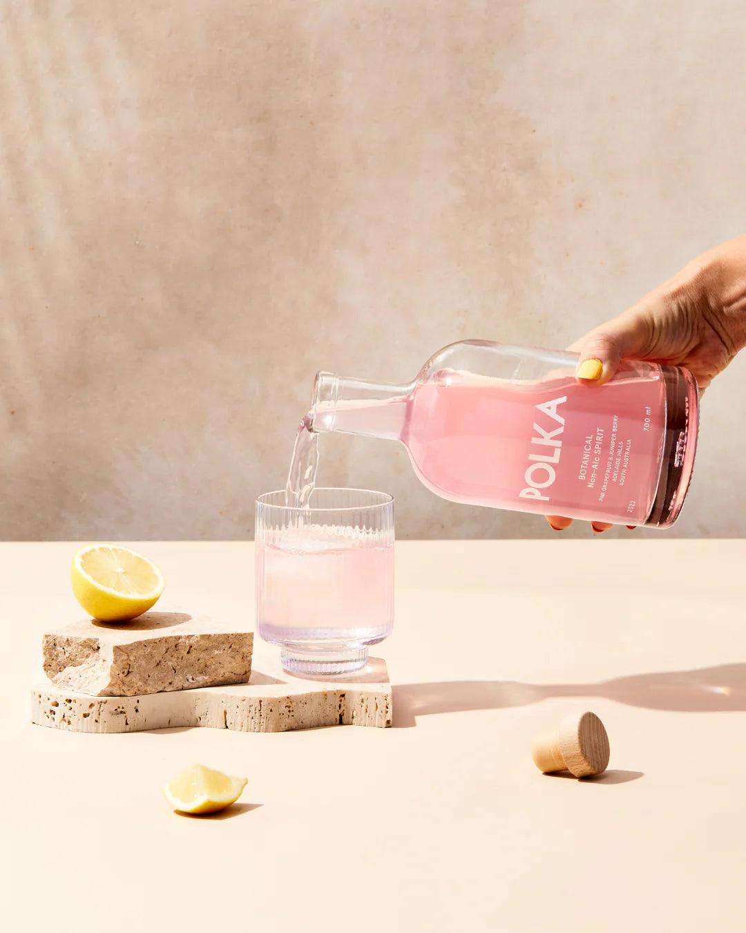 polka non-alc botanical spirit