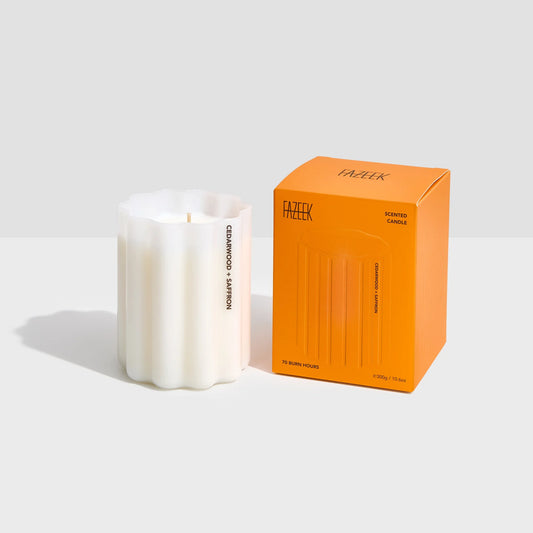 Wave Candle - Cedarwood+ Saffron